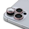 iPhone 16 Pro / iPhone 16 Pro Max - Guess Glitter Rhinestones Camera Lens 360 degrees, Pink