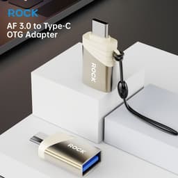 Rock - L12 USB-A 3.0 zu Type-C OTG Adapter, Gold – Bild 8