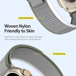 Apple Watch - DUX YJ Version Strap - 38mm/40mm/41mm/42mm(10.Gen) Vert-Gris – Bild 6