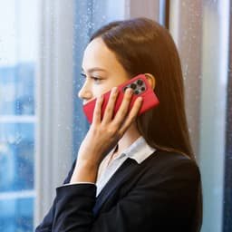 Samsung Galaxy S25 - DUX Hivo Series Flip Case, Rouge, Simili cuir – Bild 6