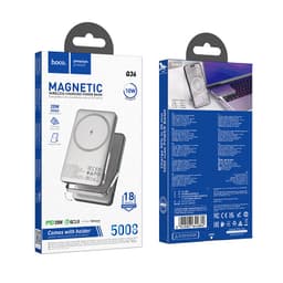 Hoco - Q36 Sunlight PD20W power bank magnetic suction+holder(5000mAh), dunkelgrau – Bild 6