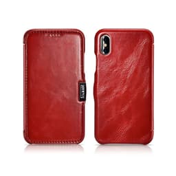 iCarer - iPhone Xs Max - Flipcase genuine leather Vintage-Series Side-Open, red (RI904-RD) – Bild 1