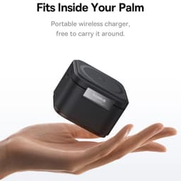 Baseus - Station de recharge sans fil 3en1 MagPro pour smartphone, smartwatch et écouteurs, noir – Bild 5