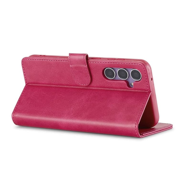 Samsung Galaxy A57 - LC.IMEEKE Wallet case with 3 card slots & magnetic closure, Pink – 4
