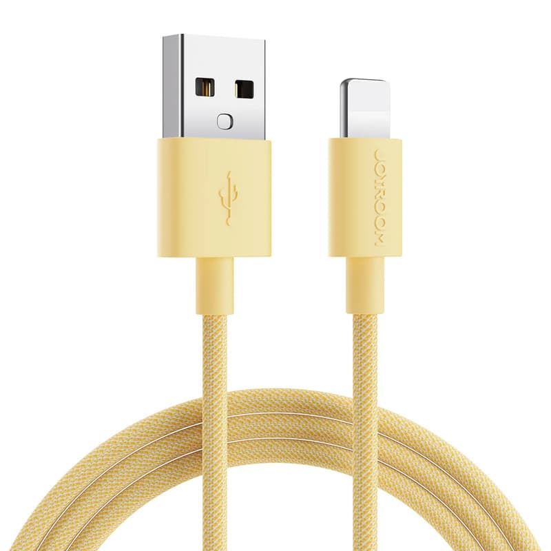 S-1030M13 - JoyRoom Colorful USB-A to Lightning Fast charging Cable Yellow 1m