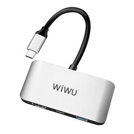 WiWU USB-C to Digital AV Adapter (Charging + HDMI Adapter) Alpha 3 in 1 - USB-C Hub C2H – 4