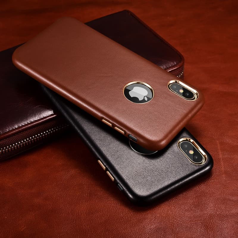 iPhone XS Max - Xoomz di lusso in vera pelle XIXS03-BU, blu scuro – 4