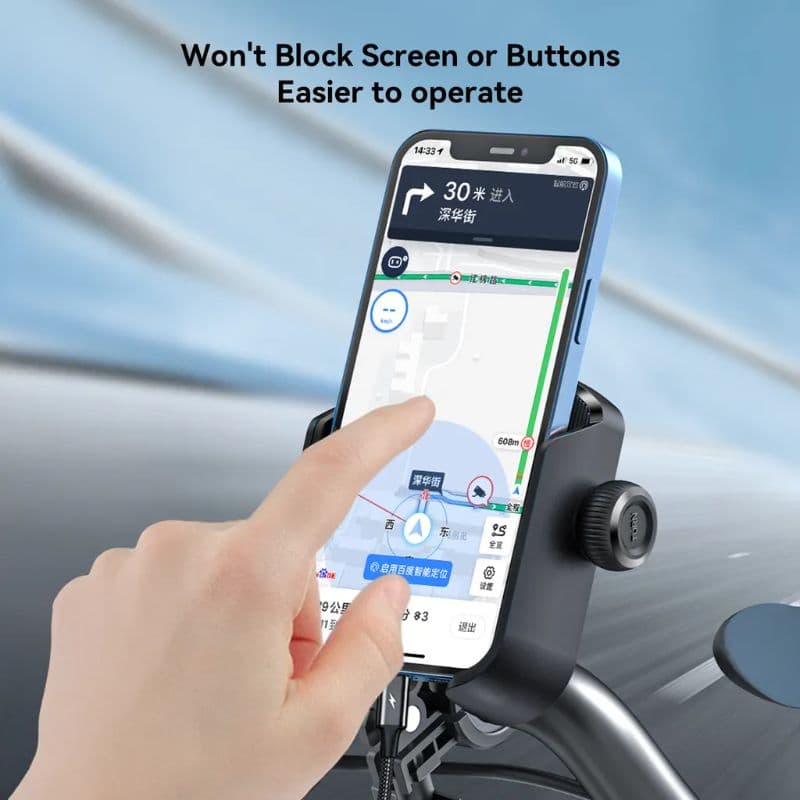 Joyroom - JR-ZS431 - Supporto per telefono da bicicletta nero – 2