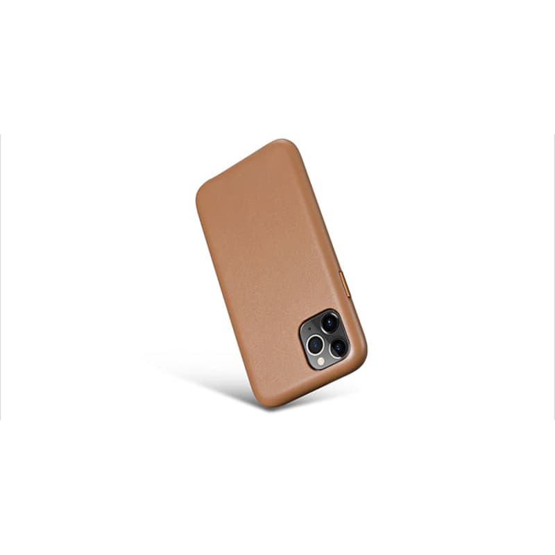 iPhone 11 Pro Max - iCarer genuine leather back case light brown (RIX1120) – 4