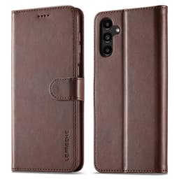 Samsung A50 (2019) - LC.IMEEKE Custodia a portafoglio con 3 scomparti per carte e chiusura magnetica, marrone – Bild 1