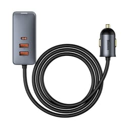Baseus - Share Together PPS - Chargeur rapide multi-ports pour voiture, 120W 2U+2C, gris (CCBT-A0G) – Bild 4