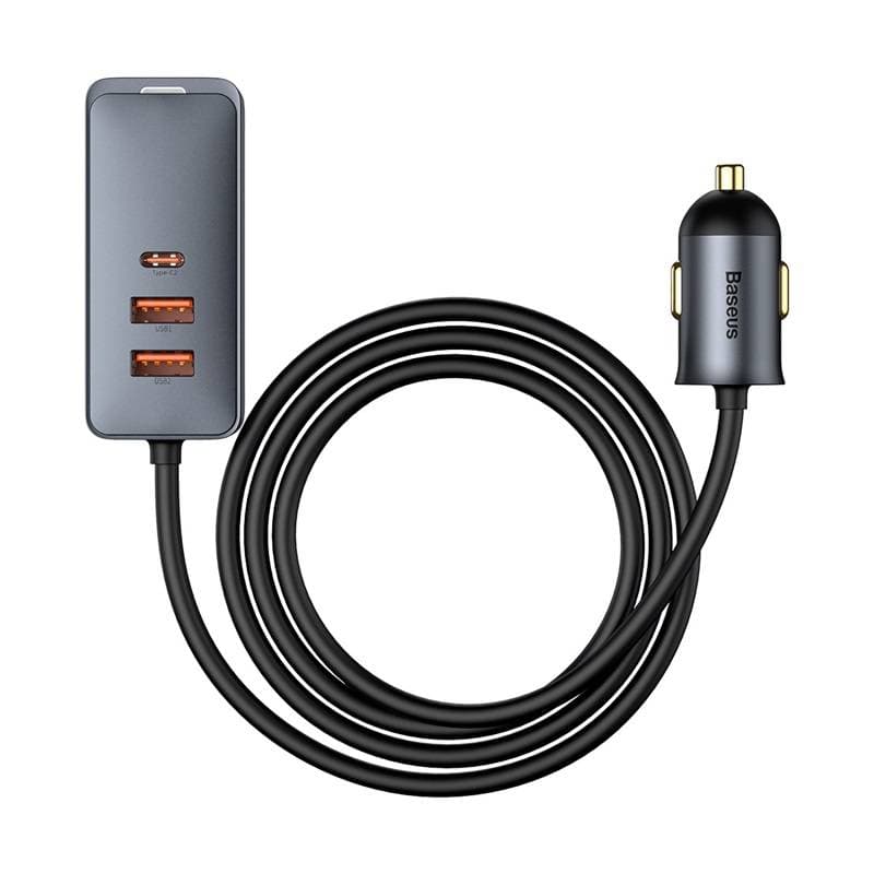 Baseus - Share Together PPS - Multi-Port Schnellladegerät für's Auto, 120W 2U+2C, Grau (CCBT-A0G) – 4