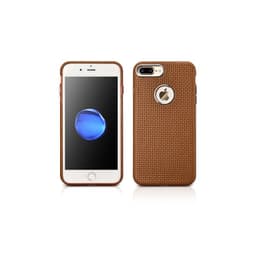 iPhone 7/8 plus iCarer Woven Pattern Real Leather Phone back case-Ring brown – Bild 1
