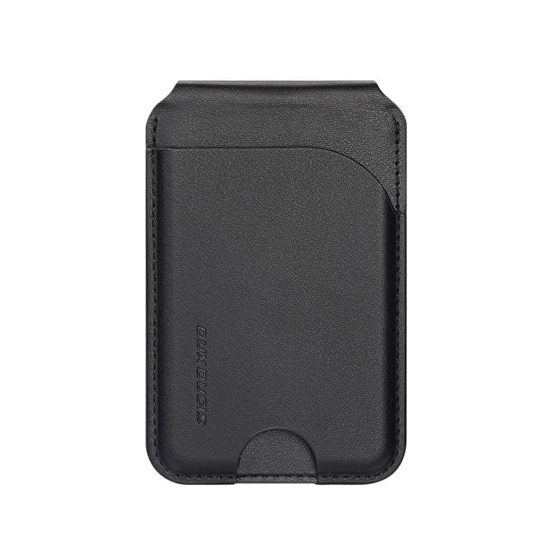 iPhone 12/13/14/15/16 Series . Dux Ducis Magnetic Leather Wallet Stand with MagSafe, Schwarz