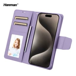 Apple iPhone Air - Hanman Mill Flip Case mit 3 Kartenfächern, Lila – Bild 1