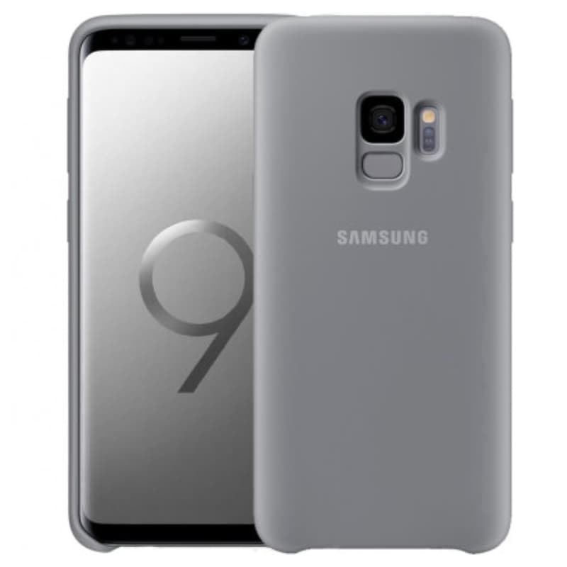 Samsung Galaxy S9 - Custodia in silicone Samsung, grigio Alcantra