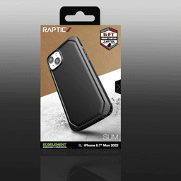 iPhone 14 Plus - X-Doria Raptic Slim Backcase, noir, étui antichoc pour une protection optimale – Bild 8