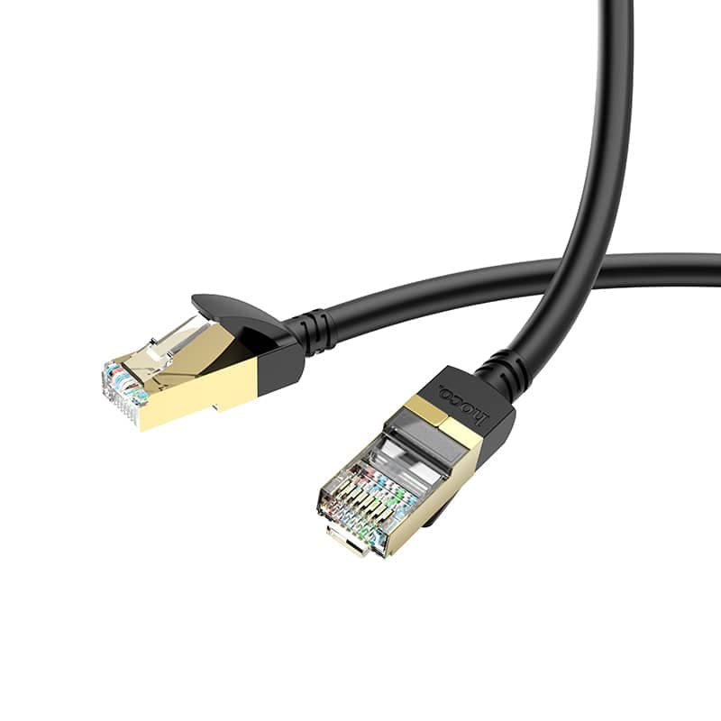 Hoco US02 Pure copper CAT6 gigabit Ethernet cable, 3 meter, black – 2