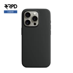 iPhone 15 Plus - Silicone Case Black, Liquid (version Magsafe) – Bild 1