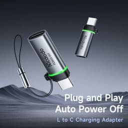 McDodo - USB-C to Lightning Adapter, 60W, Auto Power Off , Schwarz – Bild 2
