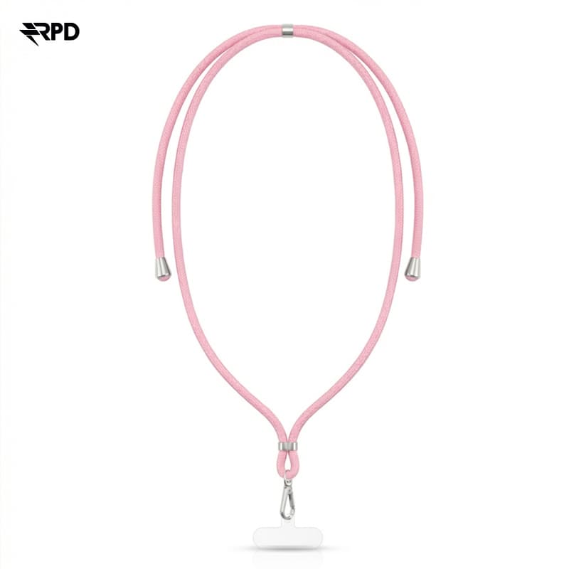 RPD Handykette Universal Nylon Necklace - Robuste Einlegekarte - für alle Smartphones, Rosa