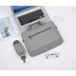 Okade T62 Macbook / laptop bag 13.3-14 inch - padded, shoulder strap, gray – Bild 2