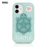 iPhone 16 - Custodia per tartaruga 3D con effetto glow e funzione stand
