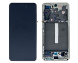 Samsung Galaxy S21 FE Verre frontal / LCD Olive green, neuf, original SMG990B – Bild 2