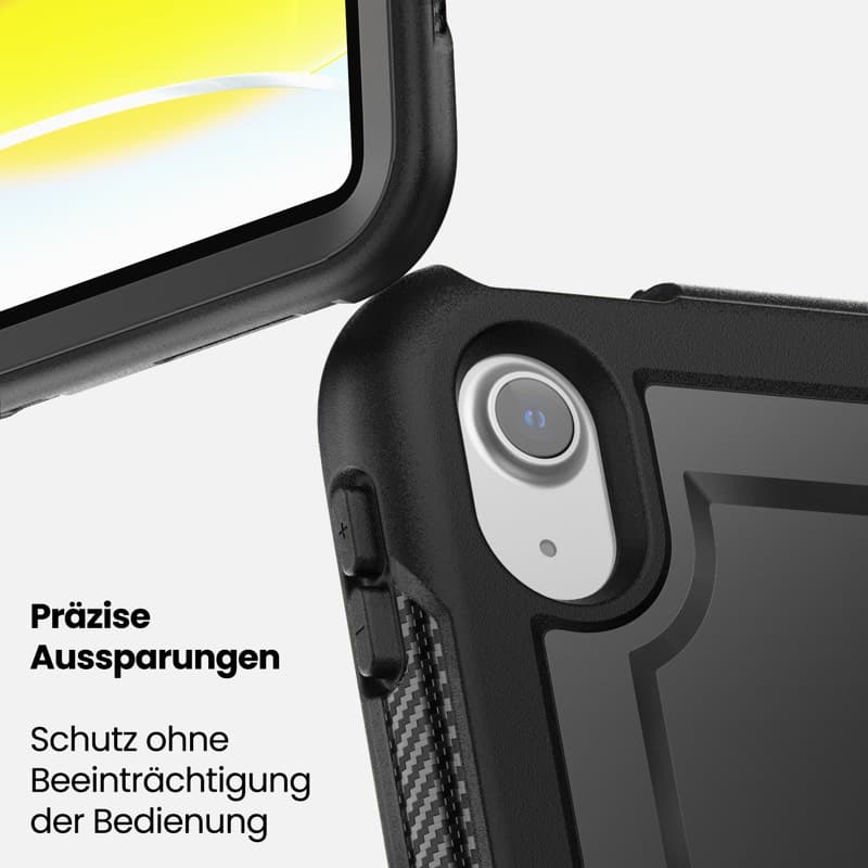 iPad Pro 13” (M4, 2024) - RPD HEX-G FE Rugged Case mit Griff, Kickstand & Pencil Holder, schwarz – 4