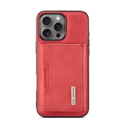 iPhone 11 Pro - DG.MING Etui, Leder-Optik, Kartenfach & Magnetverschluss, Rot – Bild 6