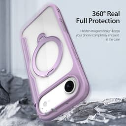 iPhone Air - DUX Ducis Skin X Pro Series Flip Case, custodie (fronte e retro), viola con MagStand – Bild 7