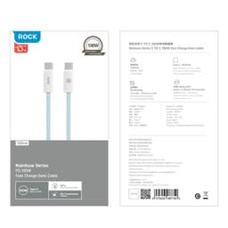 ROCK Rainbow Series C TO C 100W Fast Charging Data Cable 1.2M Violet – Bild 6