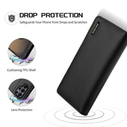 Samsung Galaxy S25 Ultra - DUX Hivo Series Flip Case, Noir, Simili cuir – Bild 4