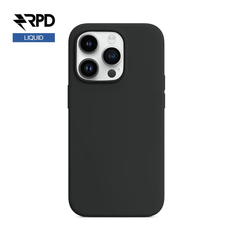 iPhone 13 - Silicone Case schwarz, Liquid (Magsafe-Version)