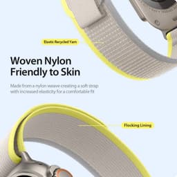 Apple Watch - DUX YJ Version Strap - 42mm/44mm/45mm/46mm(10.Gen)/49mm Gelb-Beige – Bild 6