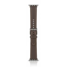 Apple Watch - Bracelet en cuir (44-49mm) - Gris avec or argenté – Bild 1