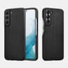 iCarer Samsung S22 Horse Leather Back Case Black ALS2203