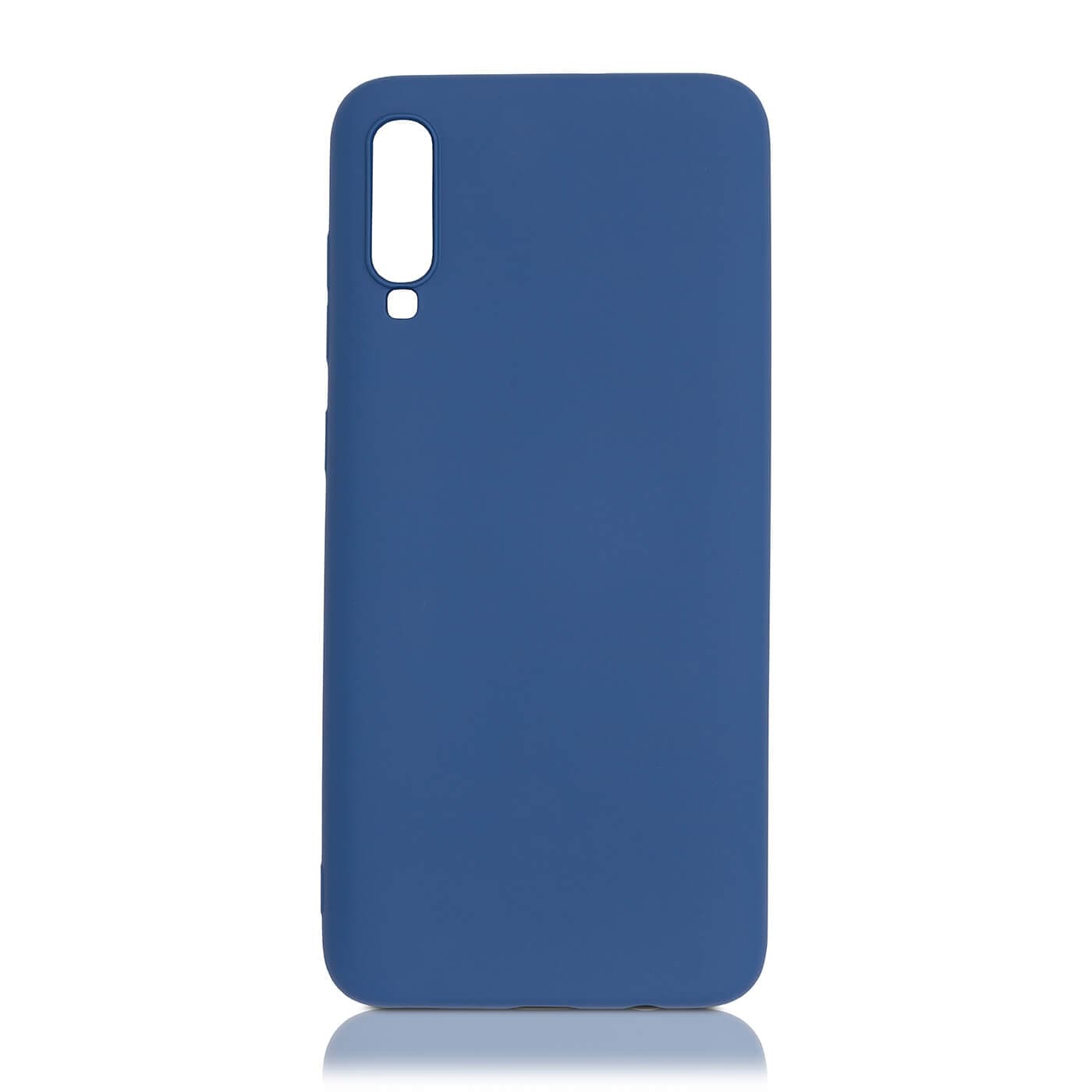 Samsung Galaxy A70 Silicone Case bleu foncé
