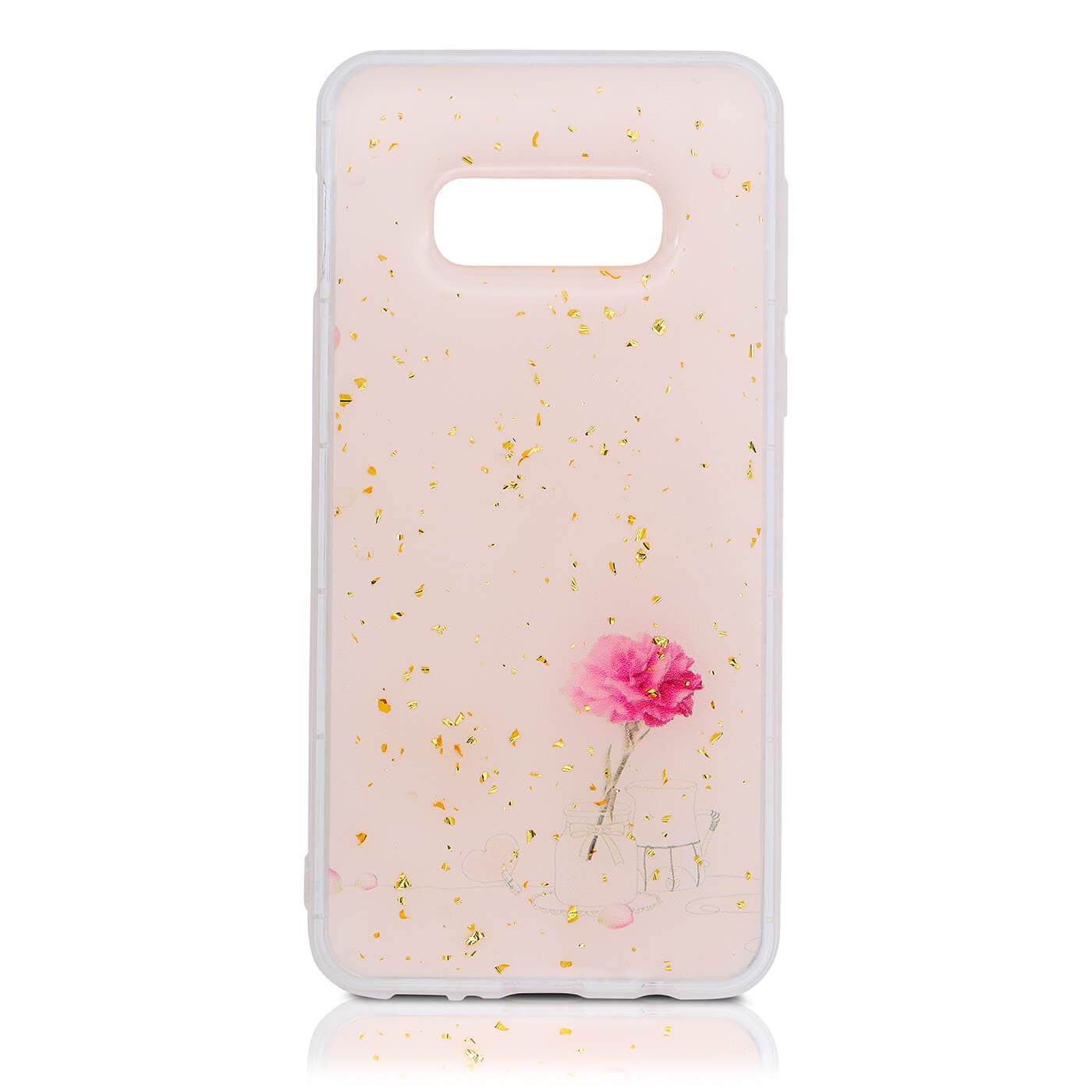 Samsung Galaxy S10e - Un fiocco rosa e oro