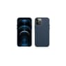 iPhone 12 Pro Max - iCarer coque arrière en cuir véritable bleu (RIX1208)