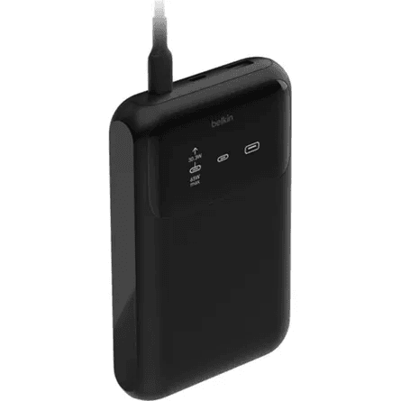 Belkin - BoostCharge Pro Powerbank con 2 porte USB-C e USB-A da 65W + cavo da USB-C a USB-C, nero – 2