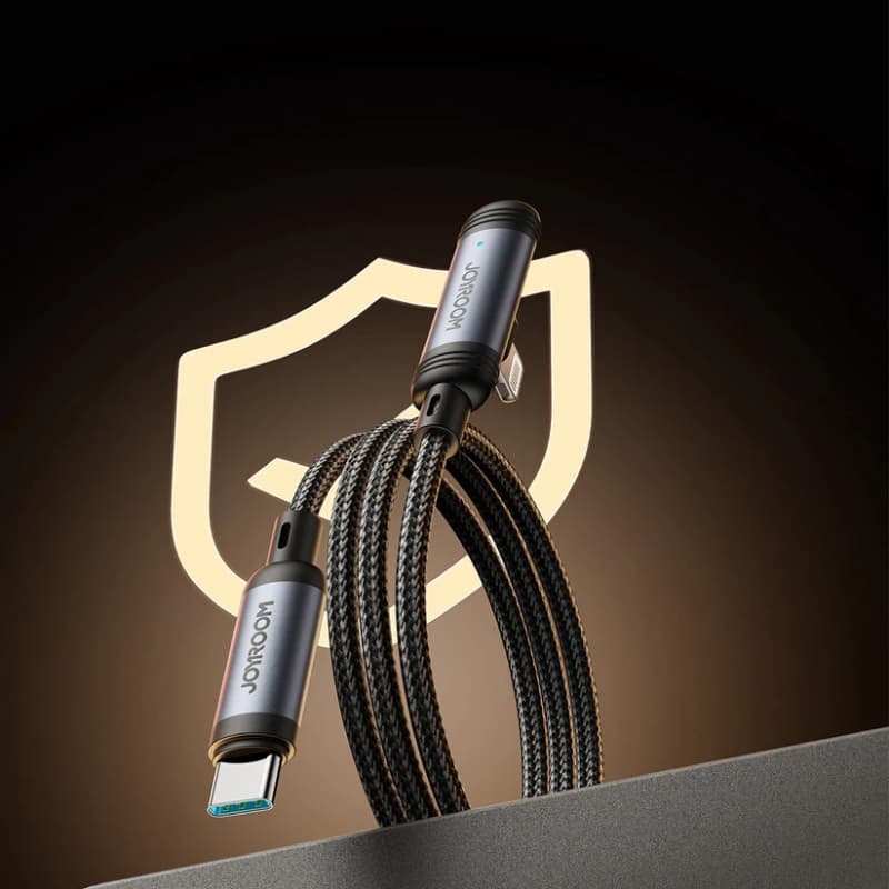 Joyroom 90° Câble de recharge rapide Type-C vers Lightning (S-A56), 1.2m, noir – 3