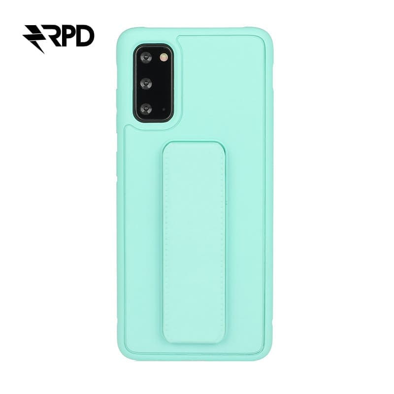 Samsung Galaxy S20 Plus - Fondello RPD con supporto per impugnatura integrato, turchese