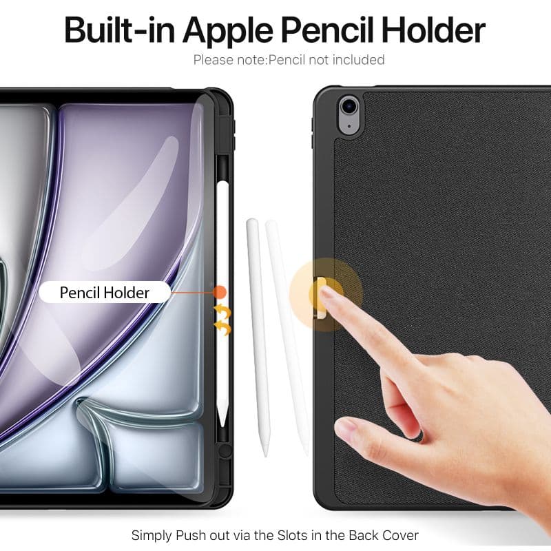 Apple iPad 7 / iPad 8 / iPad 9 10.2 - Dux Ducis Domo Series, aufstellbares Flip-Etui, schwarz – 2