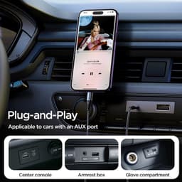 Joyroom - SY-A06 Câble AUX série transfert audio (Lightning vers 3,5mm, 1,2m), Noir – Bild 9