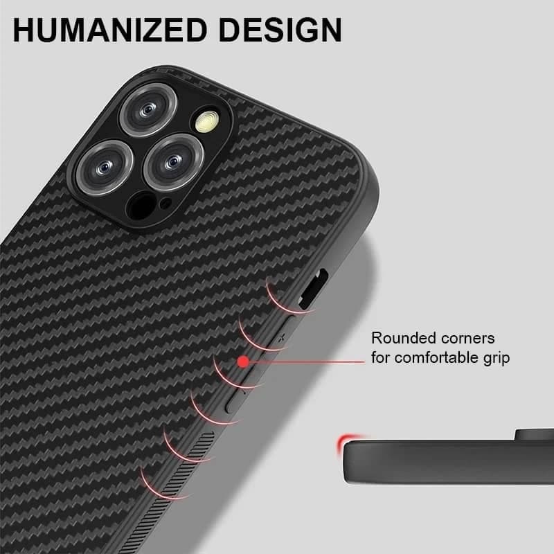 iPhone 7/8/SE 2020/SE 2022 - Robustes TPU-Case mit Carbon-Optik, Schwarz – 4
