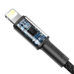 Baseus - Cavo di ricarica rapida ad alta densità da Tipo-C a iP PD, 20W 2m, nero (CATLGD-A01) – Bild 8