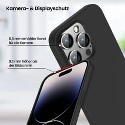 Apple iPhone 16 - X-Level Guardian Backcase in TPU, ultra sottile e flessibile, protezione della fotocamera, nero – Bild 3