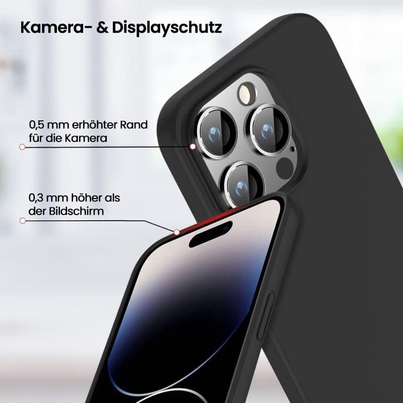 Apple iPhone 16 - X-Level Guardian Backcase aus TPU, ultra dünn & flexibel, Kameraschutz, Schwarz – 3