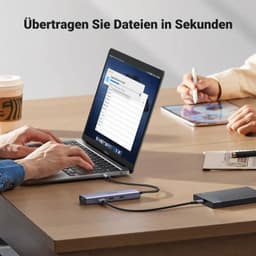 Ugreen – USB-C Hub 6-in-1 mit HDMI, LAN & PD (CM512 / 15598), grau/schwarz – Bild 3